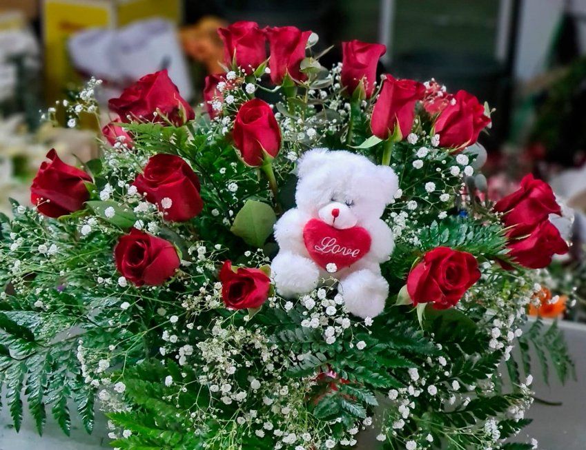 conducir césped Entrelazamiento Flores para San Valentín