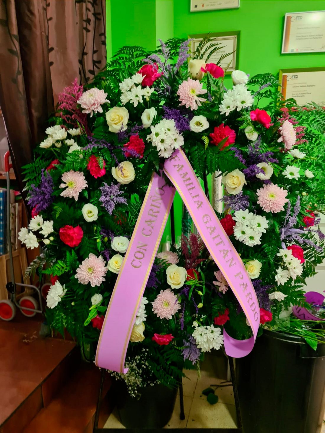 Flores para funeral